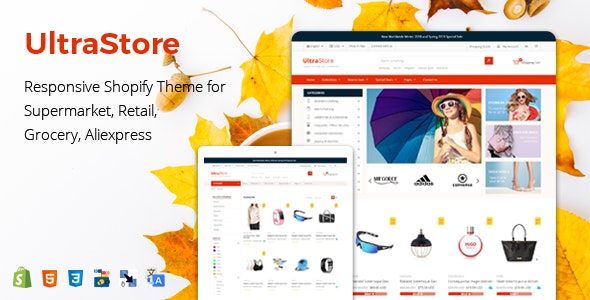 UltraStore - Responsive Shopify Theme for Supermarket &amp; Retail store
