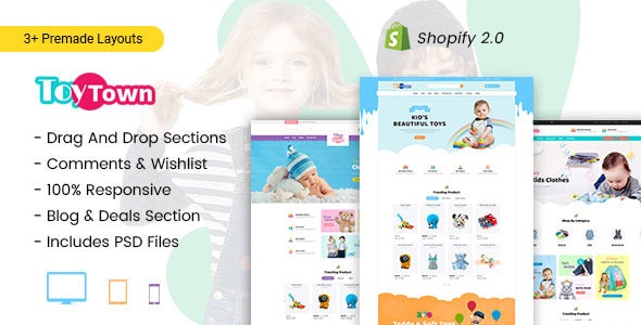 Toytown - Kids Clothing &amp; Toys Store Shopify Theme
