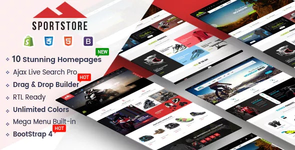 SportStore - Multipurpose Drag &amp; Drop Sectioned Shopify Theme