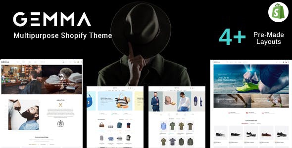 Gemma – Fashion &amp; Barber Shop Shopify Theme