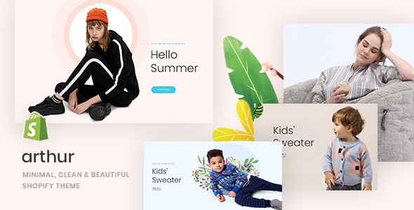 Arthur - Tema de Shopify minimalista, limpio y atractivo