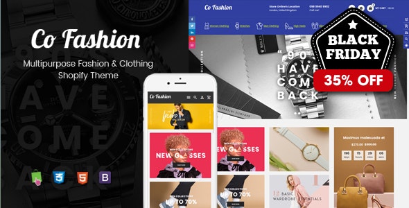 CoFashion - Multipurpose Drag &amp; Drop Fashion Theme