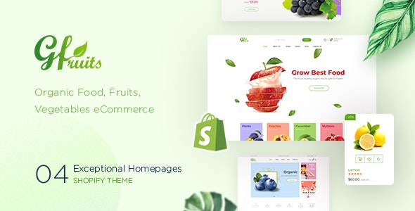 GFruits – Food eCommerce Shopify Theme
