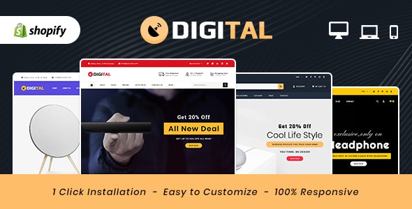 Digital - Electronics MultiPurpose Shopify Theme