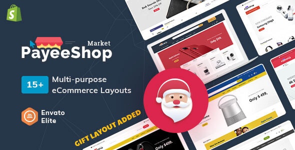 Payee Shop - Tema adaptable y multipropósito de Shopify 