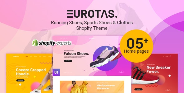 Eurotas – Running Shoes, Sports Shoes &amp; Clothes Shopify Theme