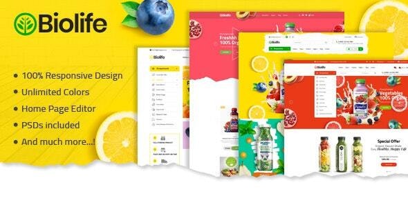 Biolife - Organix Shopify Theme