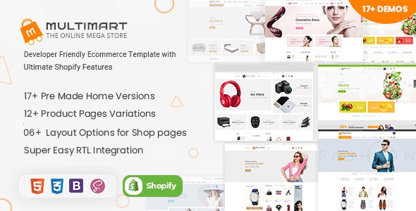 Multimart - Tema adaptable de Shopify