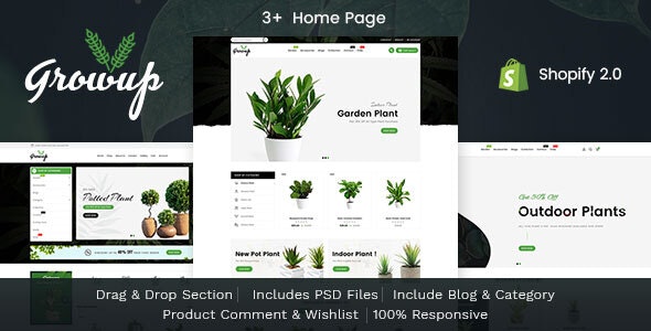 Growup - Plants and Nursery Responsive Shopify Theme