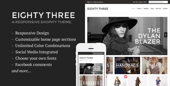 Eighty Three - Responsive Shopify Theme