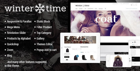 Tema adaptable de Shopify - WinterTime