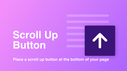 SGTLab ‑ Easy Scroll Up Button