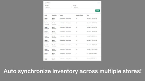 Stock Master Inventory Sync