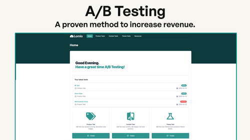 Lomio ‑ All‑In‑One A/B Testing