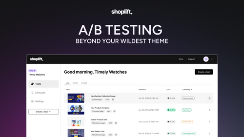 Shoplift ‑ A/B Testing