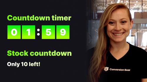 Urgency Bear Countdown Timer