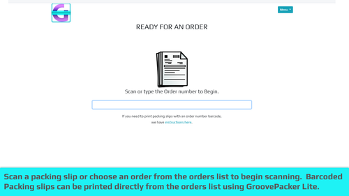 GP Lite Order Scanner