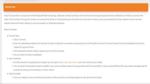 Shiptutle Vendor Store Sync