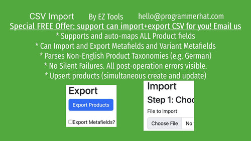 PH CSV Import&Inventory Update