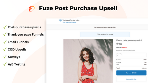 Fuze: COD Post Purchase Upsell