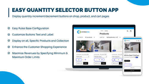 Extendons Quantity Selector