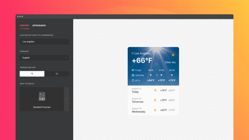 Live Weather Forecast by ES