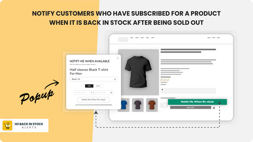 Back in Stock Alerts by H3