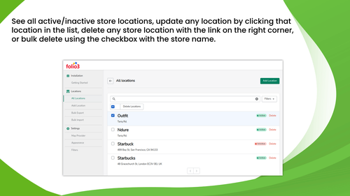 Folio: Store Locator