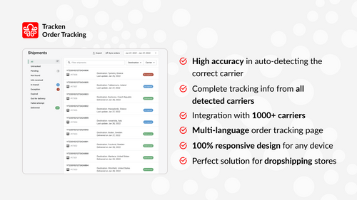 Tracken • Order Tracker (•ᴗ•)