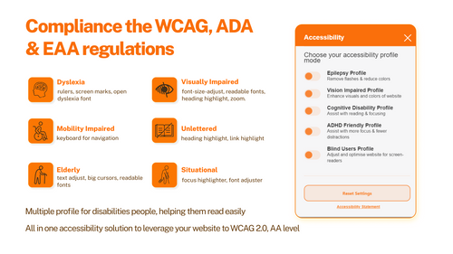 ADA WCAG Accessibility Widget