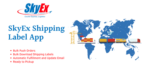 SkyEx Shipping Label App Dubai