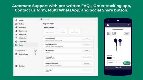 FAQPRIME: FAQ, WhatsApp, Track