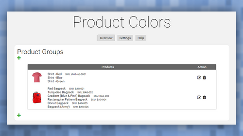 Product Colors Linkify