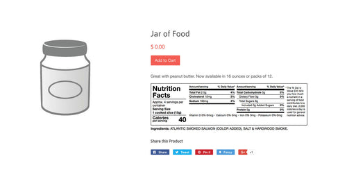 It's Got: Nutrition Facts