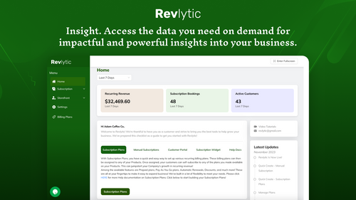 Revlytic Subscriptions