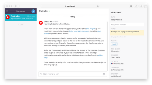 Chatra — Live Chat & Chatbot