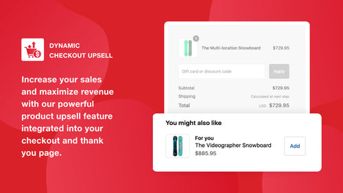 Dynamic Checkout Upsell