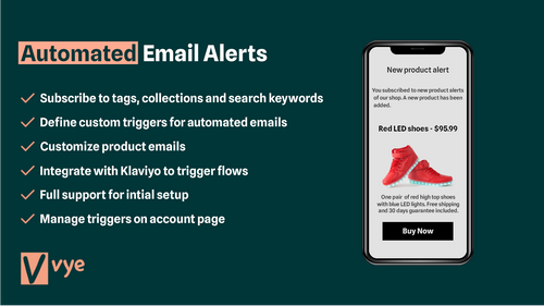 Vye: Automated Email Alerts