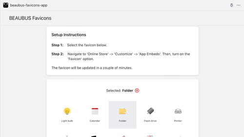 BEAUBUS Favicons