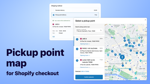 Maple ‑ Pickup Points Selector