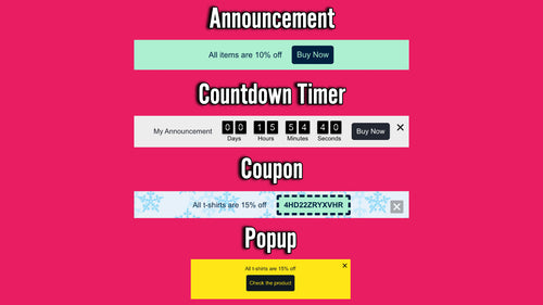 Profy Banner & Countdown Timer