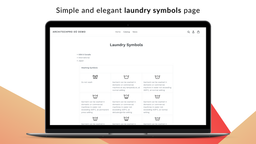 Laundry Symbols Clothing Care