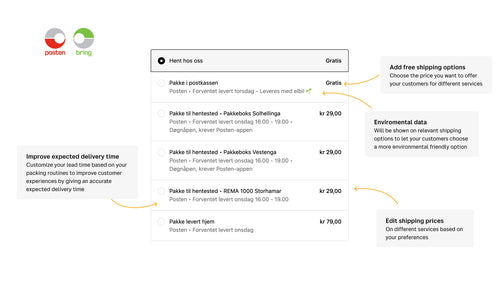 Posten Bring Checkout