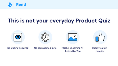 Rend ‑ Custom AI Product Quiz