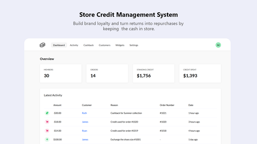 CreditsYard — Store Credit