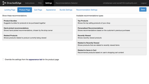 Directed Edge Recommender