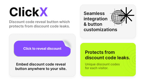 ClickX: Discount Reveal Button