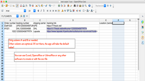 Excel CSV Tracking MassImport