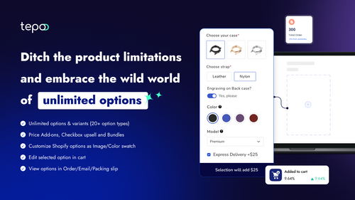 Tepo Custom Product Options