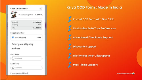 Priya COD Form: Made In India